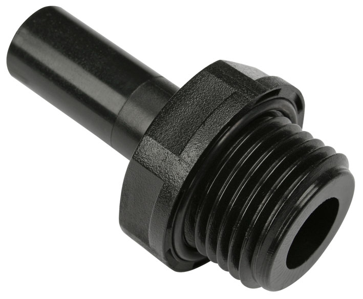 Racord drept cu filet cilindric G 1/8, pentru furtun 4 mm, plastic POM, fluidFIT