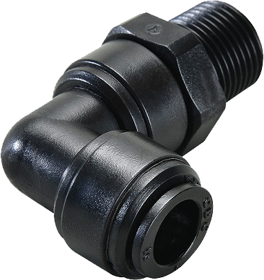 Racord cot filetat conic, rotativ, pentru furtun 8 mm, fluidFIT