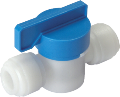 Robinet sferic 2/2 căi, 1/2 Inch, plastic, fluidFIT