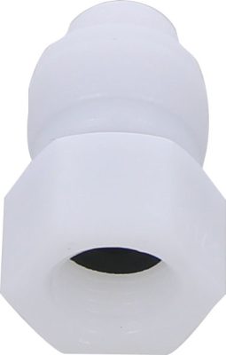 Racord drept cu filet cilindric G 1/4, pentru furtun 8 mm, plastic POM, alb