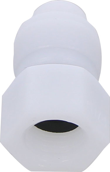 Racord drept cu filet cilindric G 1/4, pentru furtun 8 mm, plastic POM, alb