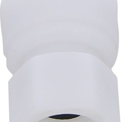 Racord drept cu filet cilindric G 1/4, pentru furtun 10 mm, plastic POM, alb