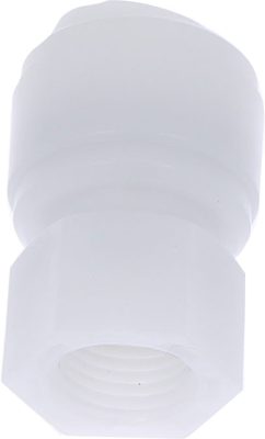 Racord drept cu filet cilindric G 1/4, pentru furtun Ø12 mm, plastic POM, alb