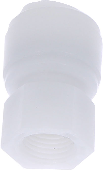 Racord drept cu filet cilindric G 1/4, pentru furtun Ø12 mm, plastic POM, alb