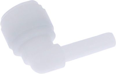 Cot reducător tip stem pentru furtun metric, fluidFIT, POM, alb
