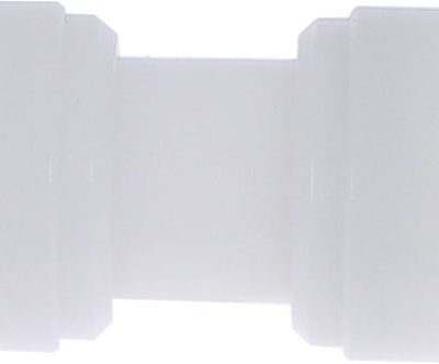 Conector drept redus pentru furtunuri metrice, fluidFIT, POM, alb