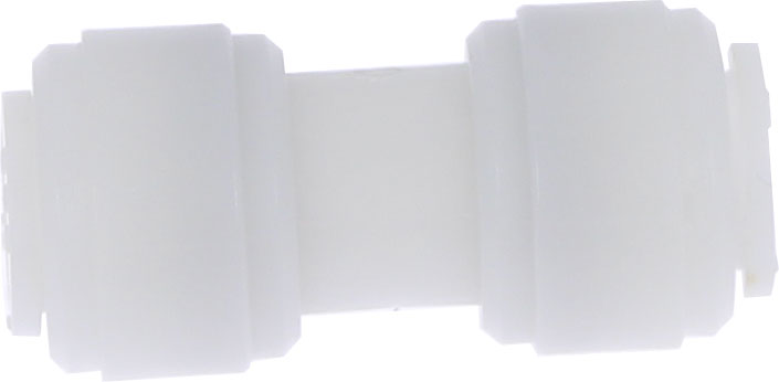 Conector drept pentru furtun metric, 10 mm, fluidFIT, POM, alb