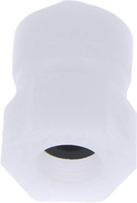 Racord drept cu filet cilindric G 1/8, pentru furtun 4 mm, plastic POM, alb