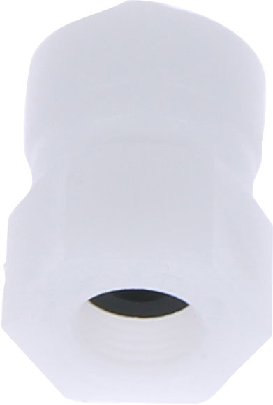 Racord drept cu filet cilindric G 1/8, pentru furtun 4 mm, plastic POM, alb
