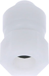 Racord drept cu filet cilindric G 1/8, pentru furtun 6 mm, plastic POM, alb
