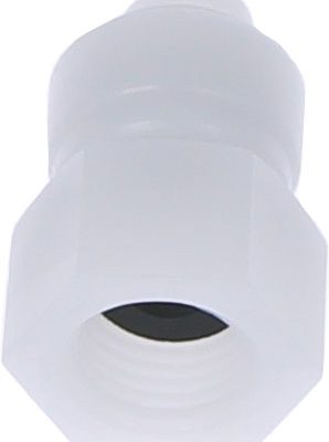 Racord drept cu filet cilindric G 1/4, pentru furtun 6 mm, plastic alb
