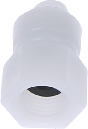 Racord drept cu filet cilindric G 1/4, pentru furtun 6 mm, plastic alb