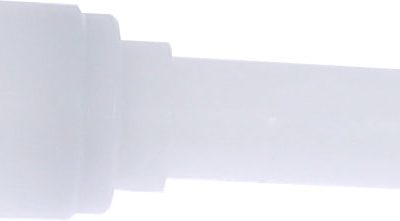 Racord drept de reducție fluidFIT, 10 mm x 8 mm, POM, alb