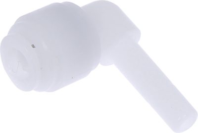 Racord cot tip stem 6 mm, plastic POM, alb, fluidFIT