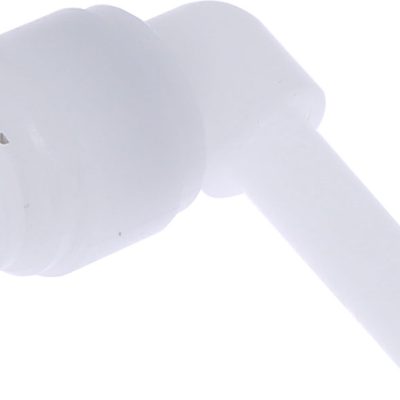 Racord cot tip stem 6 mm, plastic POM, alb, fluidFIT