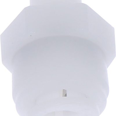 Conector drept cu filet R 1/8, conic, pentru furtun 8 mm, POM, alb