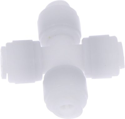 Conector tip X pentru furtun metric 6 mm, plastic POM, fluidFIT