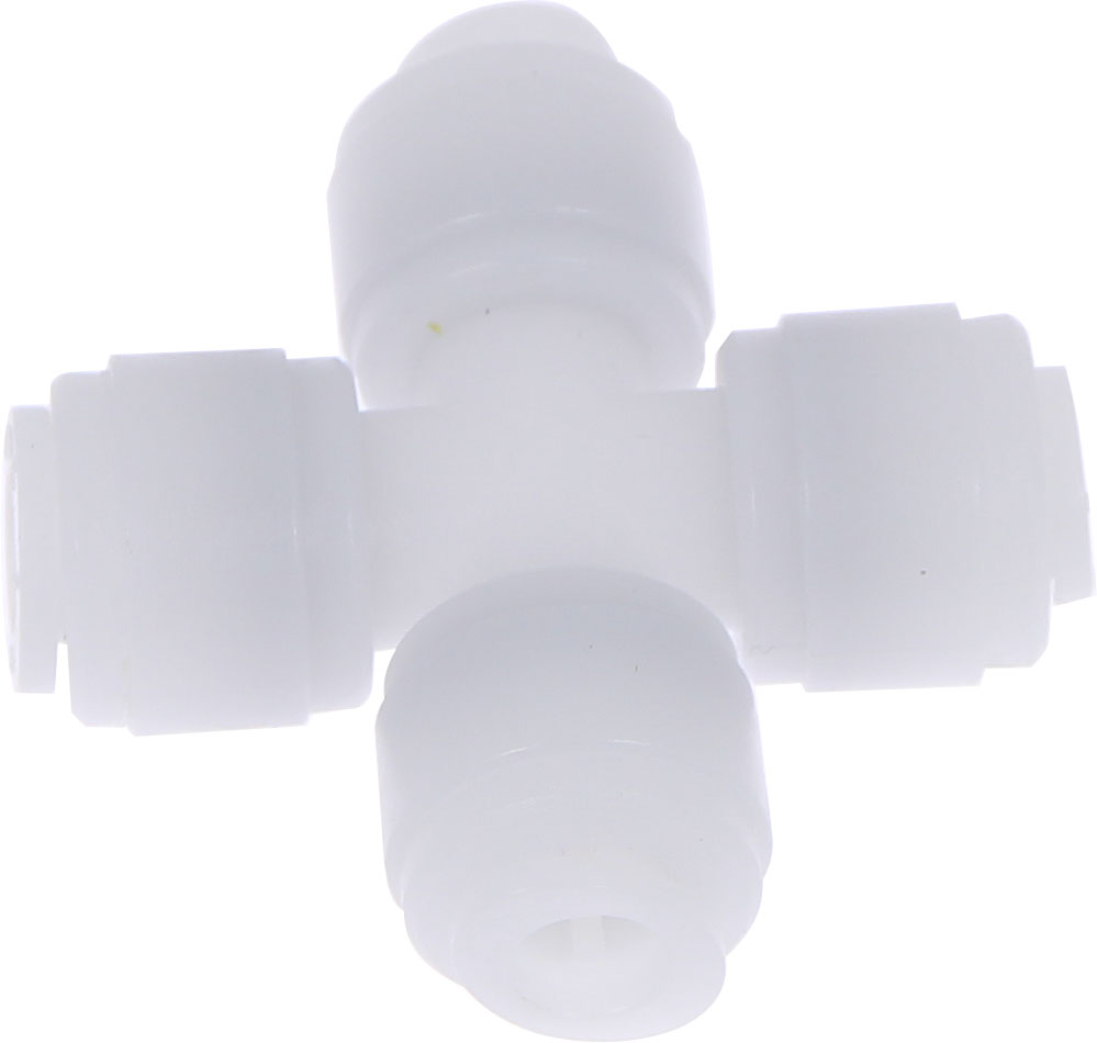 Conector tip X pentru furtun metric 6 mm, plastic POM, fluidFIT