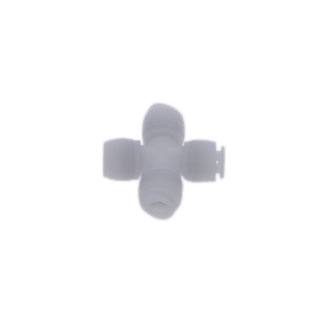 Conector tip X pentru furtun metric, 8 mm, fluidFIT, POM, alb
