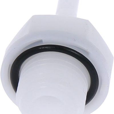 Racord drept cu filet cilindric G 1/4, pentru furtun 4 mm, plastic POM, alb