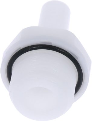Racord drept cu filet cilindric G 1/2, fluidFIT, pentru furtun 10 mm, POM alb