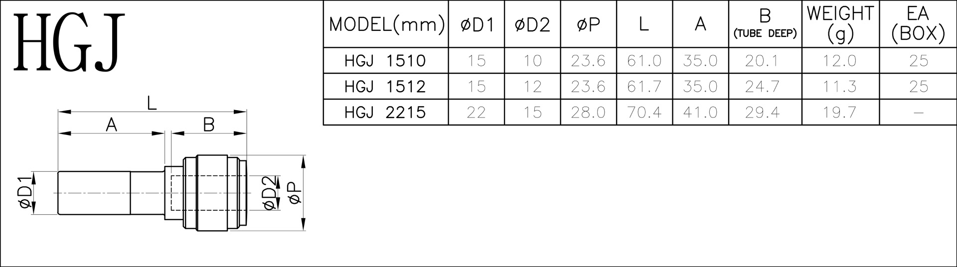 Racord drept de reducție pentru furtunuri, fluidFIT, POM, negru - imagine 2