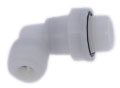 Racord cot cu filet cilindric G 3/8, pentru furtun 8 mm, plastic POM, fluidFIT