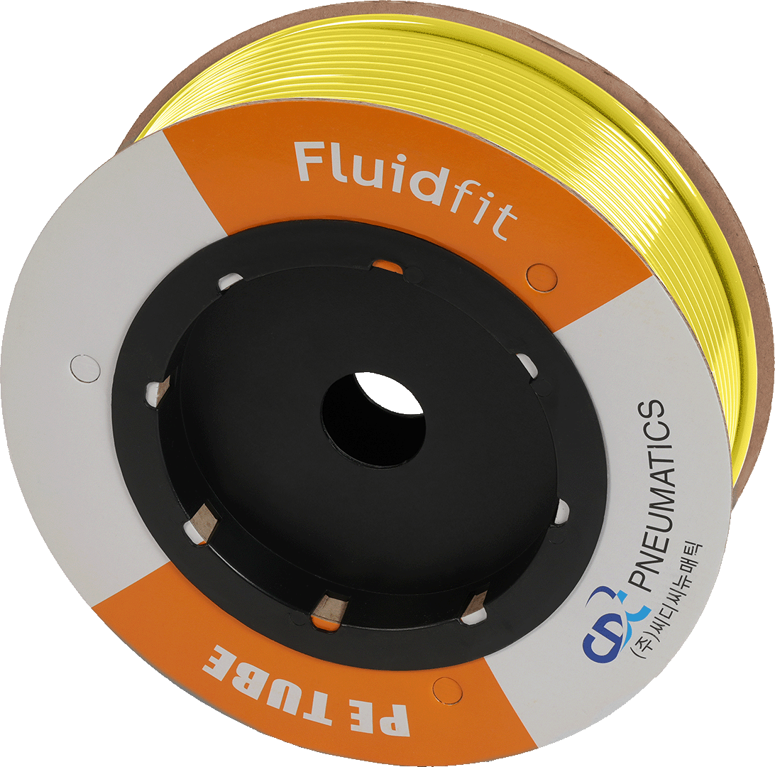 Furtun din polietilenă LLDPE, fluidFIT, 8/6 mm, galben