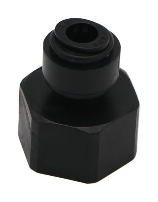 Racord drept cu filet cilindric G 5/8, pentru furtun 8 mm, POM, negru