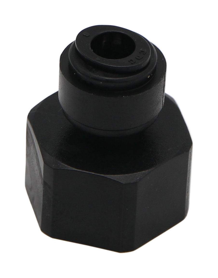 Racord drept cu filet cilindric G 5/8, pentru furtun 8 mm, POM, negru