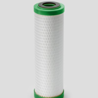 Active Carbon Block 10-CL, bloc de cărbune activ sinterizat de 9 ¾″, de înaltă performanță, pe bază de nucă de cocos (porozitate 5 µm), pentru eliminarea metalelor grele (plumbul și mercurul, a reziduurilor de medicamente și a pesticidelor)