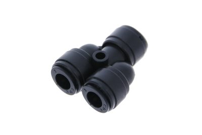 Conector tip Y fluidFIT, 8 mm, POM, negru
