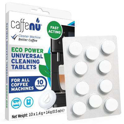Caffenu Tablete Universale Curățare Espressor – 10 x 1,4 g