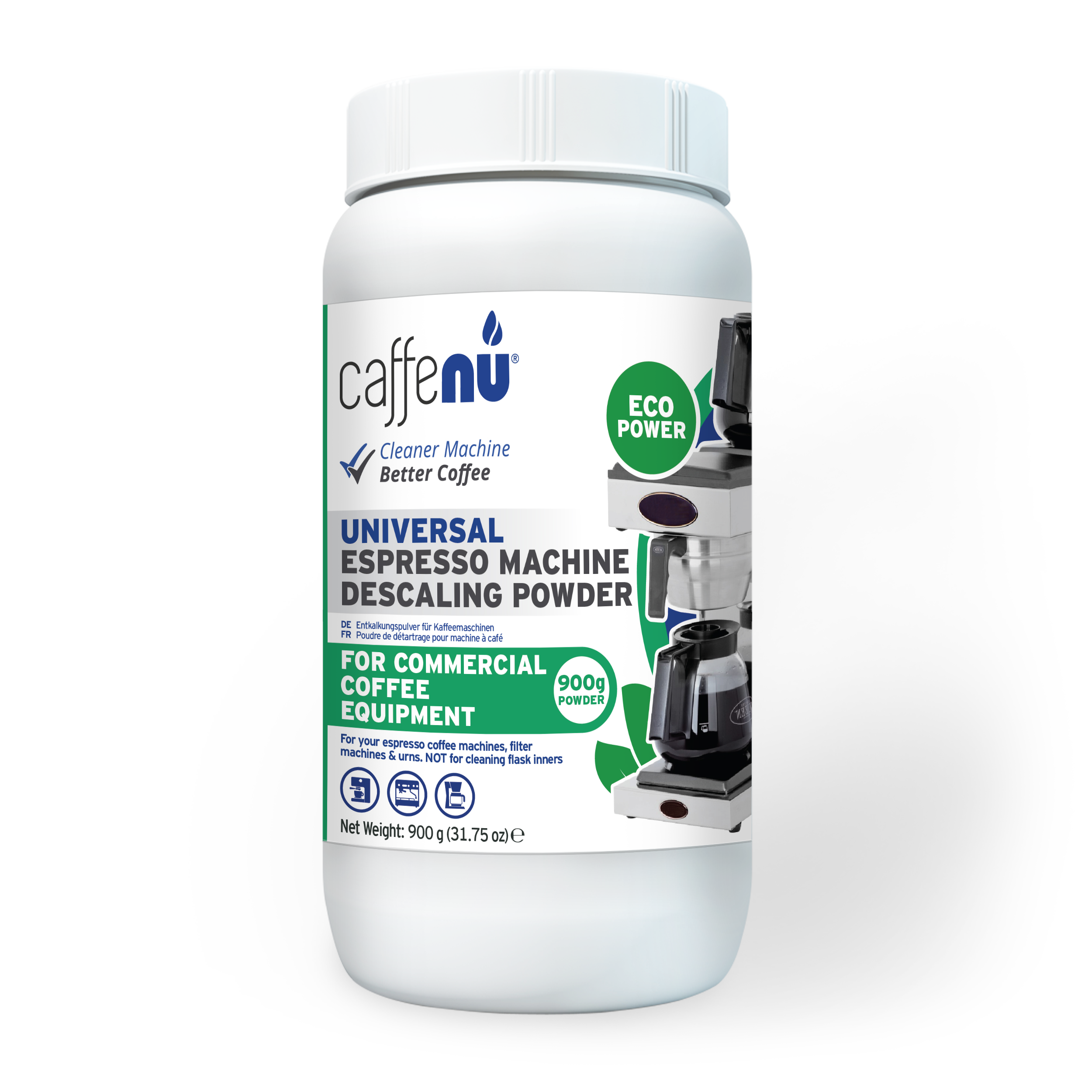 Caffenu Pudră Universală Detartrant Espressor – 900 g